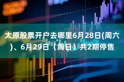 太原股票开户去哪里6月28日(周六)、6月29日（周日）共2期停售