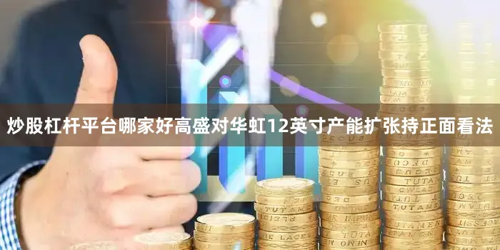 炒股杠杆平台哪家好高盛对华虹12英寸产能扩张持正面看法